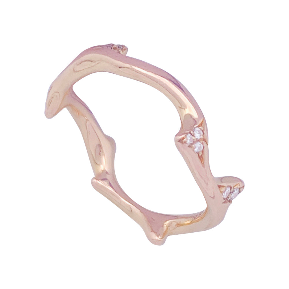 Dior ring, "Bois de Rose", pink gold, diamonds.
