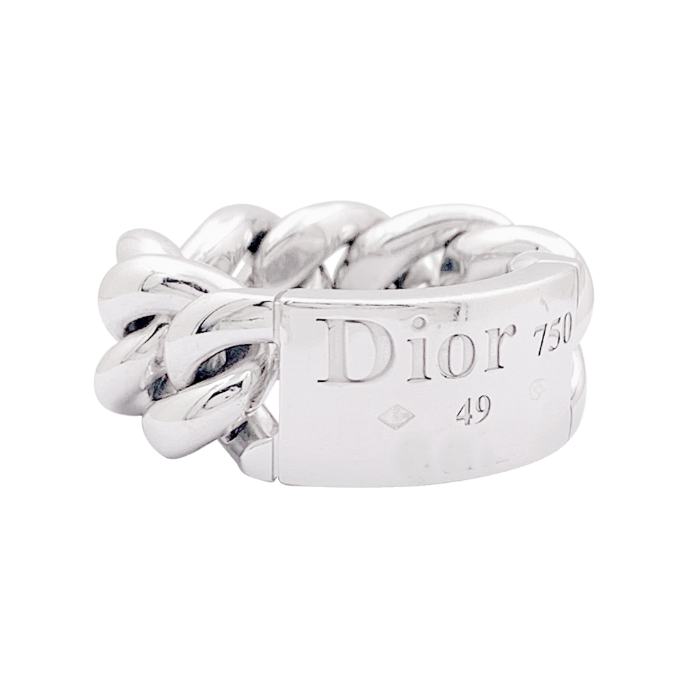 Dior ring, "Gourmette", white gold.