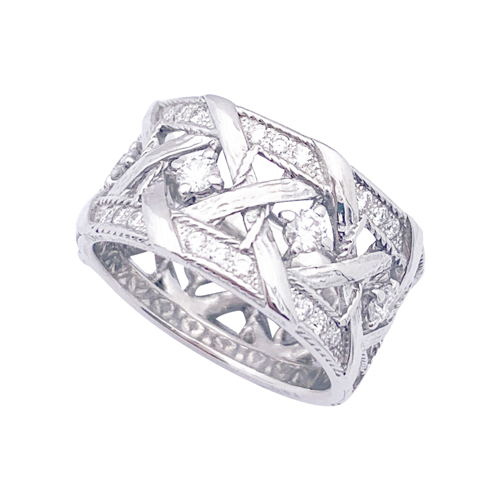 Dior "My Dior" ring, white gold and diamonds.