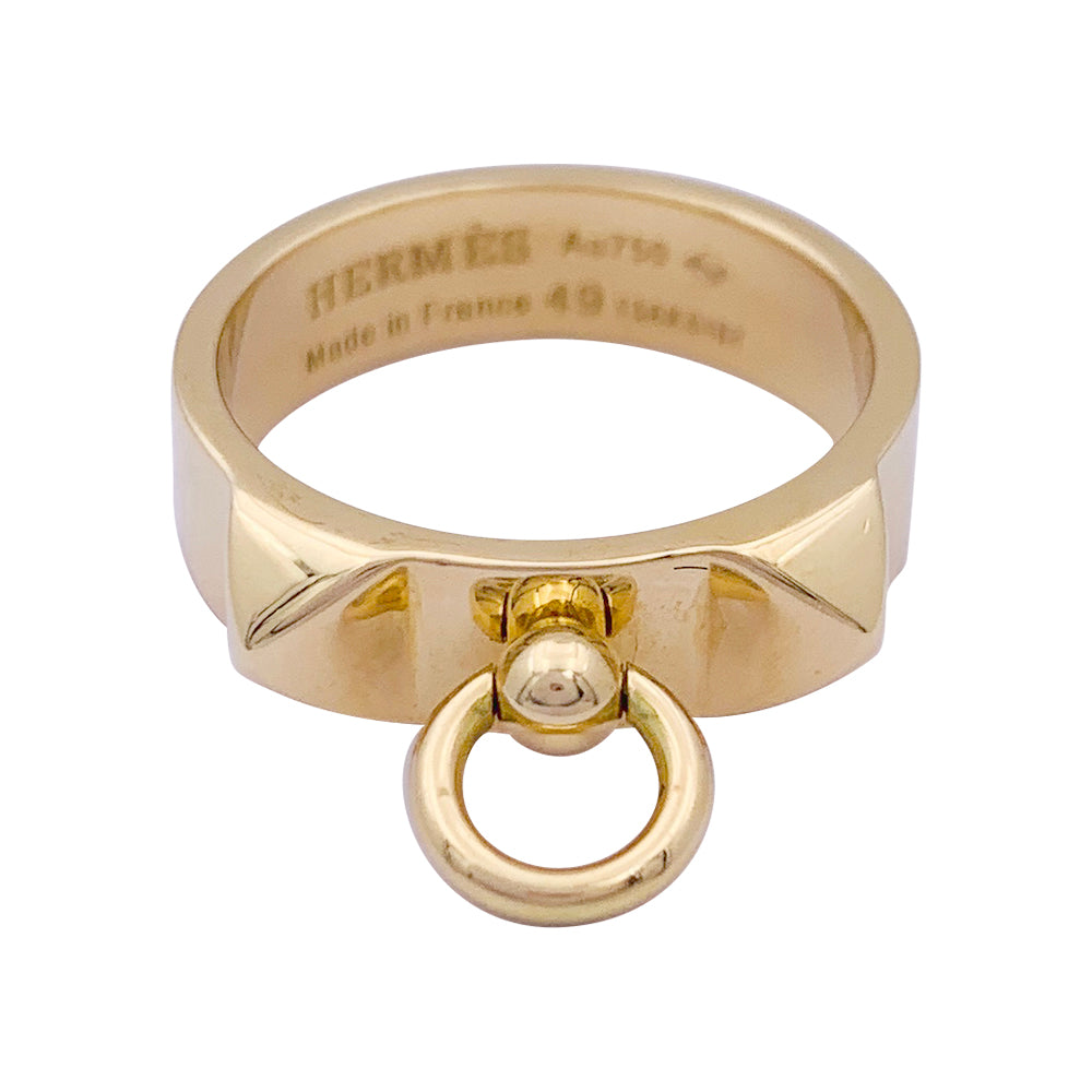 Hermès ring, "Dog collar", yellow gold.