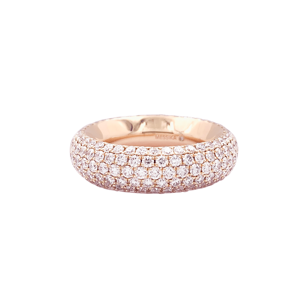 Bague Messika "Divine Enigma" or rose, diamants. - Maison Eloe