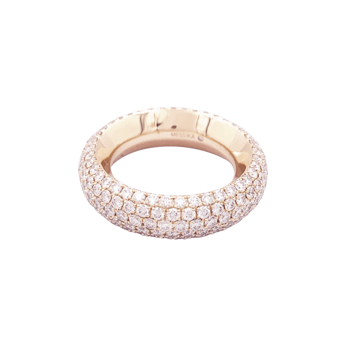 Bague Messika "Divine Enigma" or rose, diamants. - Maison Eloe