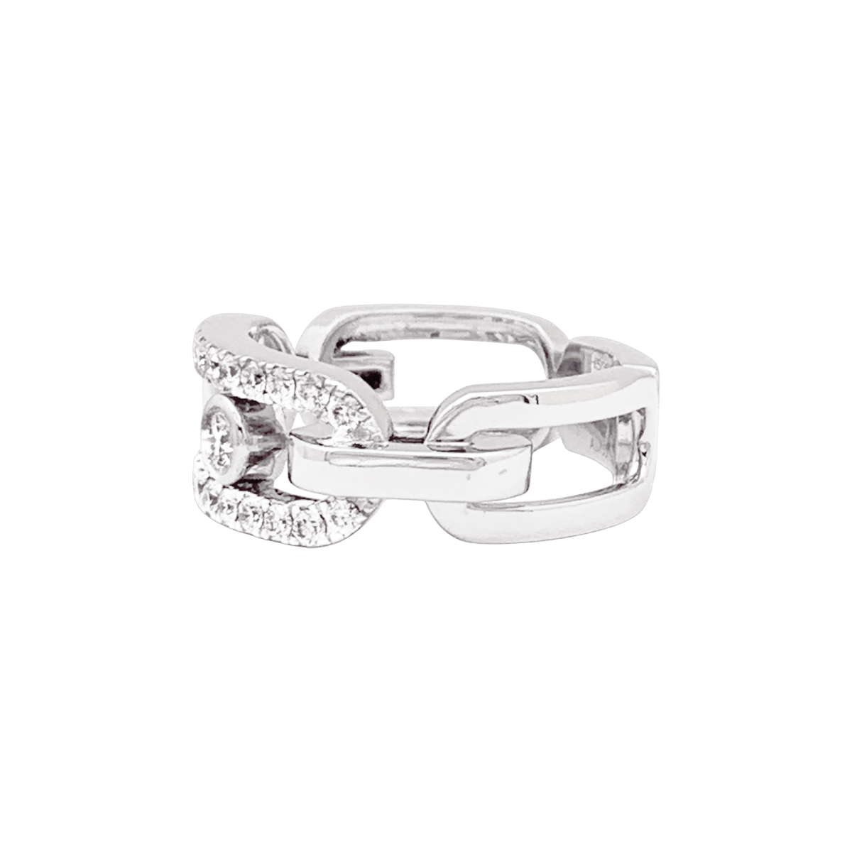 Bague Messika, "Move Link", or blanc, diamants. - Maison Eloe