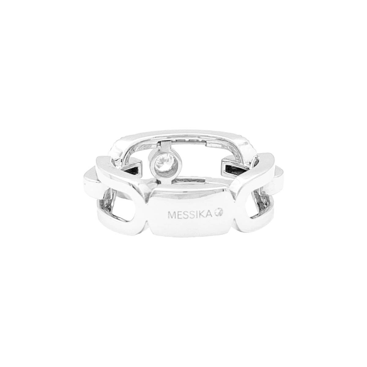 Bague Messika, "Move Link", or blanc, diamants. - Maison Eloe