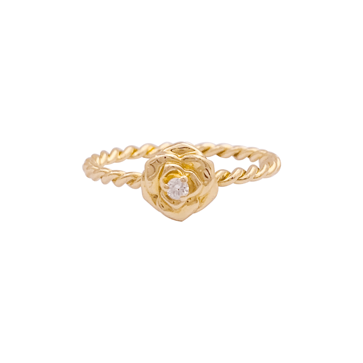 Bague Piaget, "Rose Piaget", or jaune, diamants. - Maison Eloe