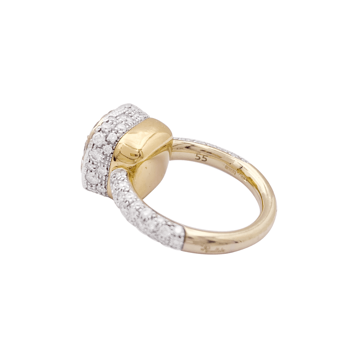 Bague Pomellato "Nudo Solitaire" or rose, or blanc, diamants. - Maison Eloe