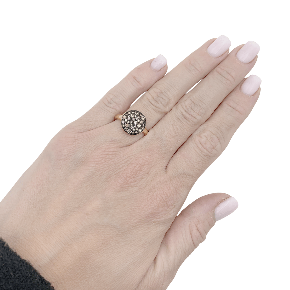 Bague Pomellato "Sabbia" or, diamants bruns. - Maison Eloe