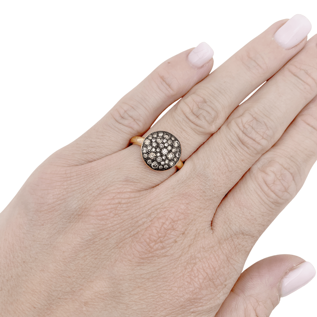 Bague Pomellato "Sabbia" or, diamants bruns. - Maison Eloe