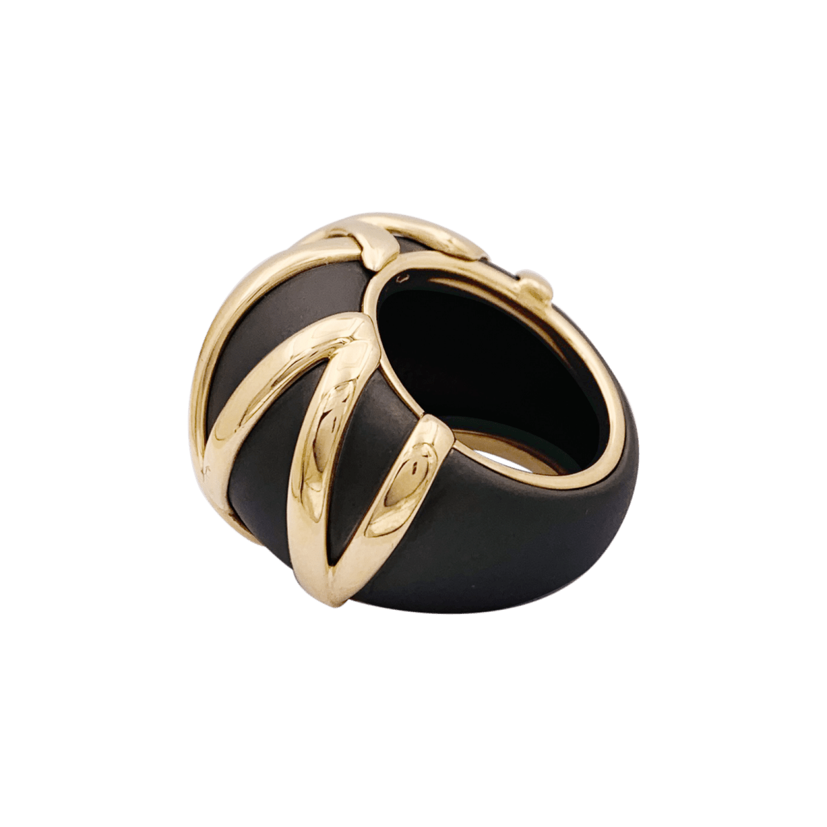 Bague Pomellato "Titanio" or rose, titane. - Maison Eloe