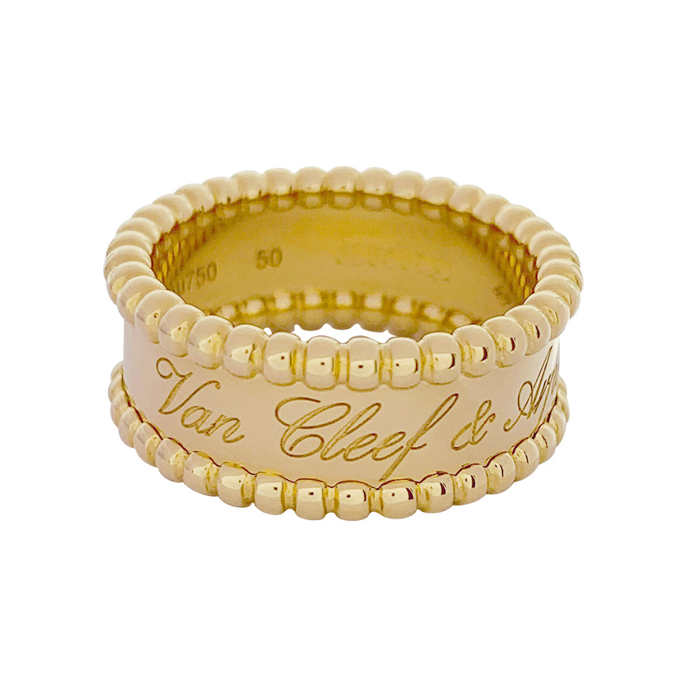 Van Cleef &amp; Arpels ring, "Perlée signature", yellow gold.