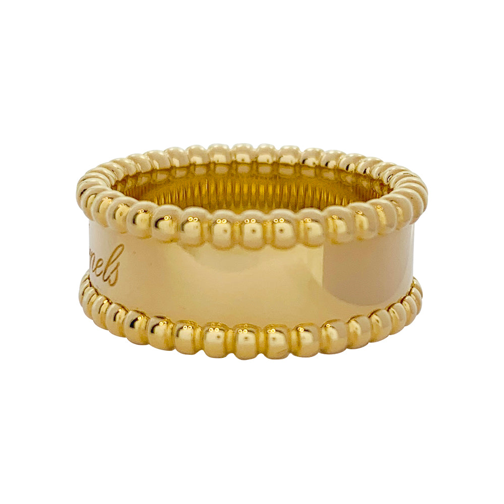 Van Cleef &amp; Arpels ring, "Perlée signature", yellow gold.