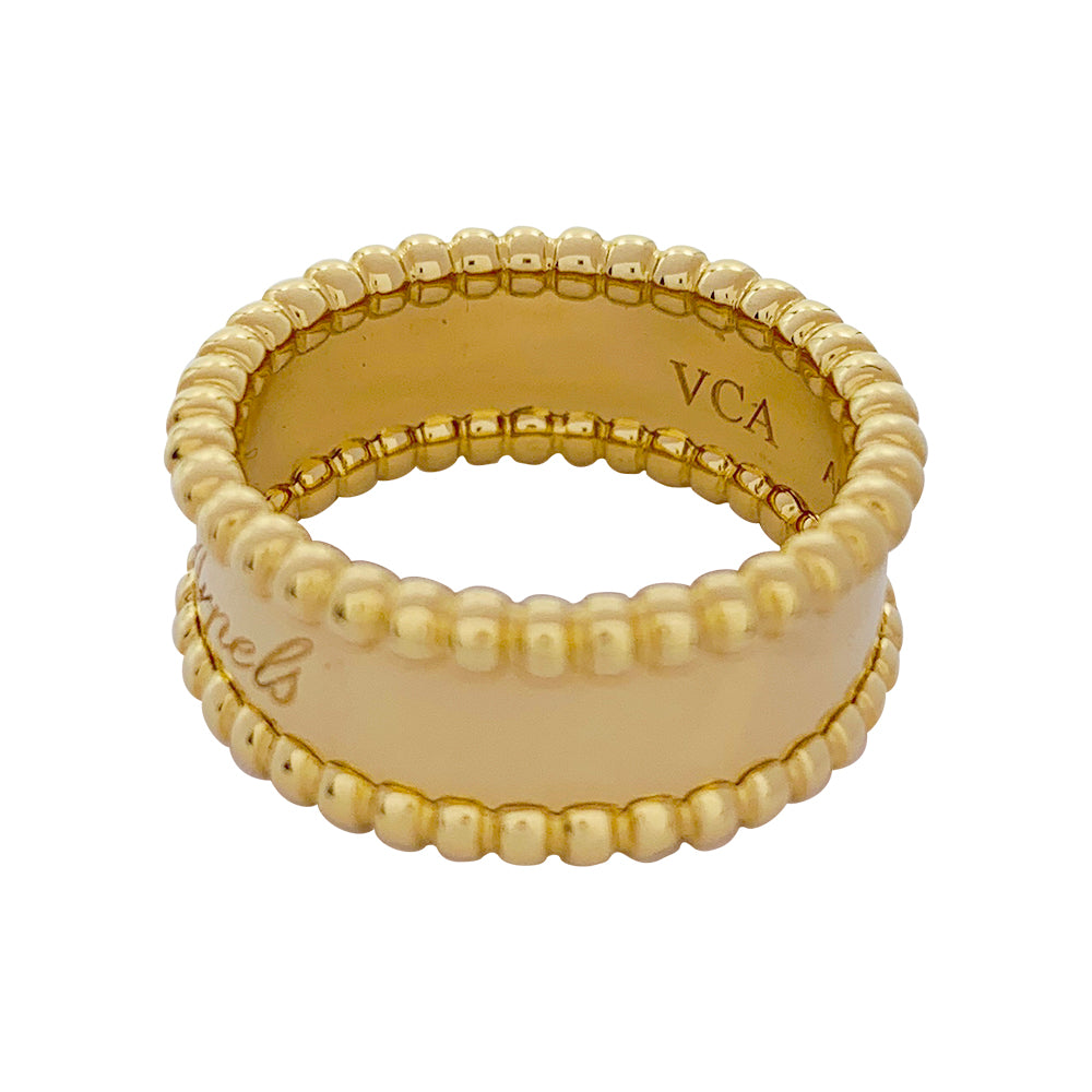 Van Cleef &amp; Arpels ring, "Perlée signature", yellow gold.