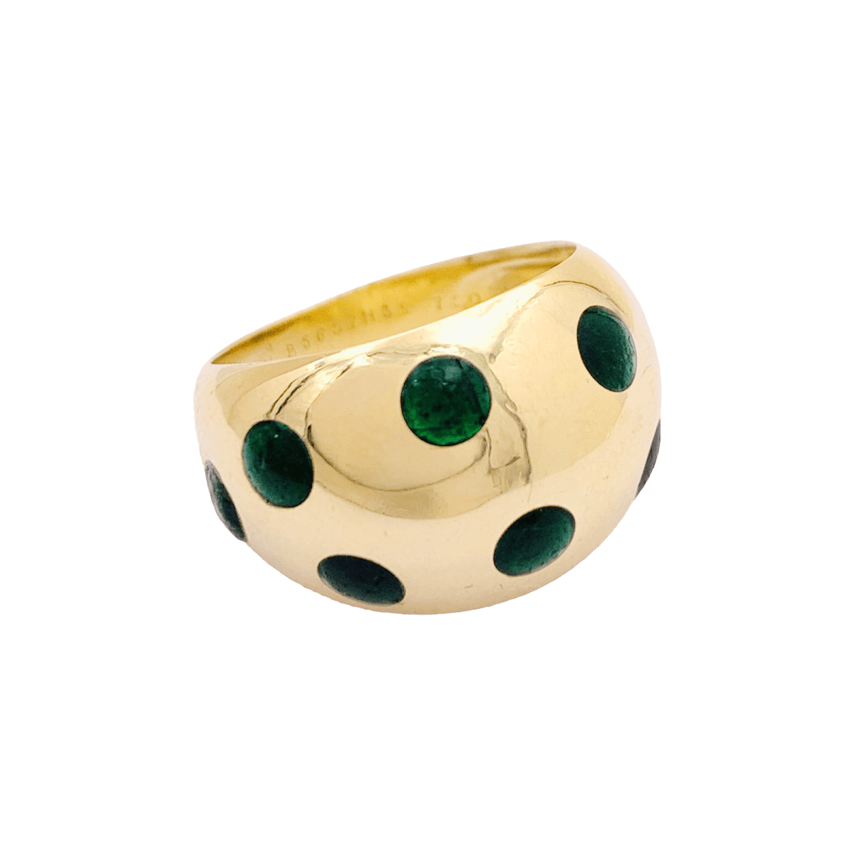 Bague vintage Van Cleef & Arpels, or jaune, laque. - Maison Eloe