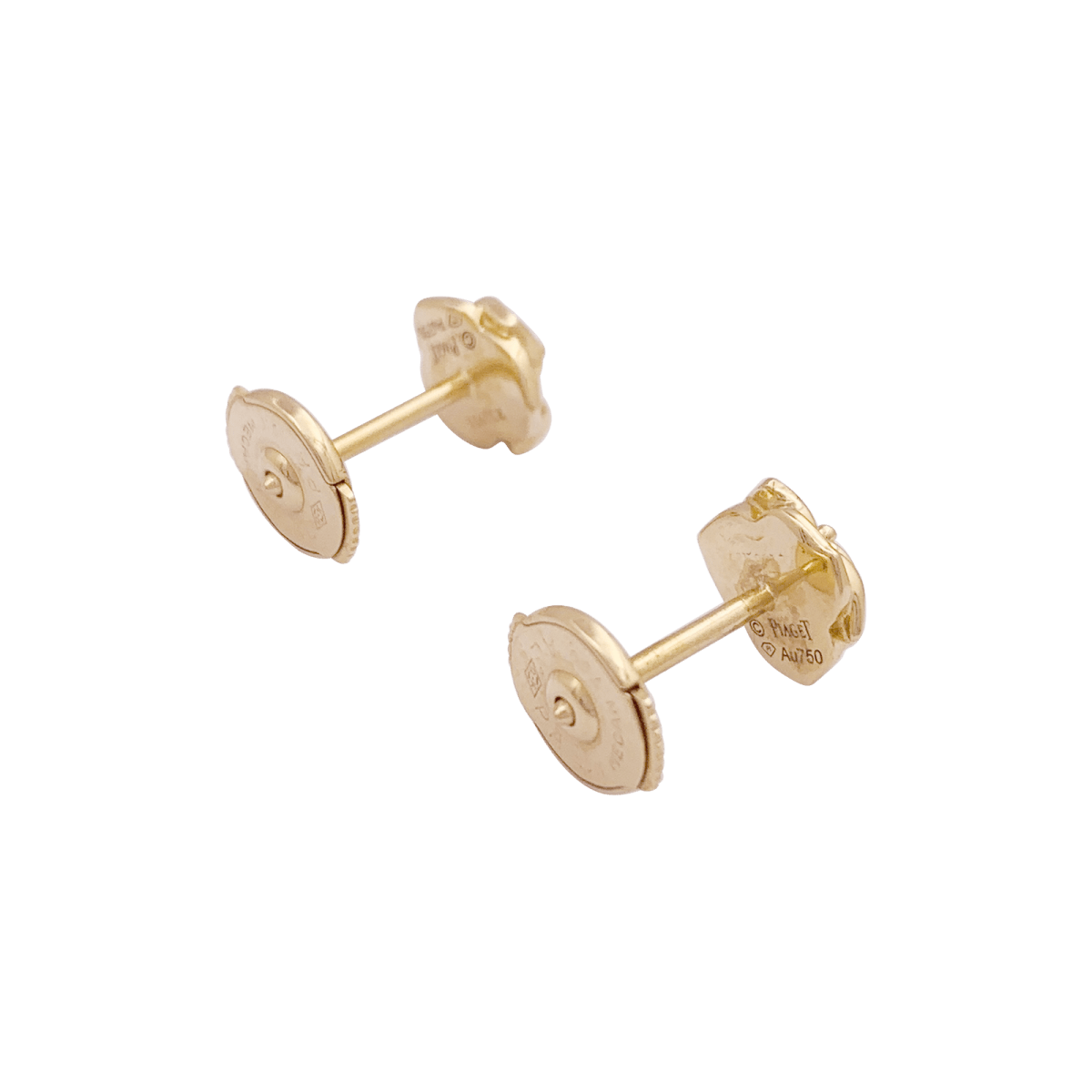 Boucles d'oreilles, "Rose Piaget", or jaune, diamants. - Maison Eloe
