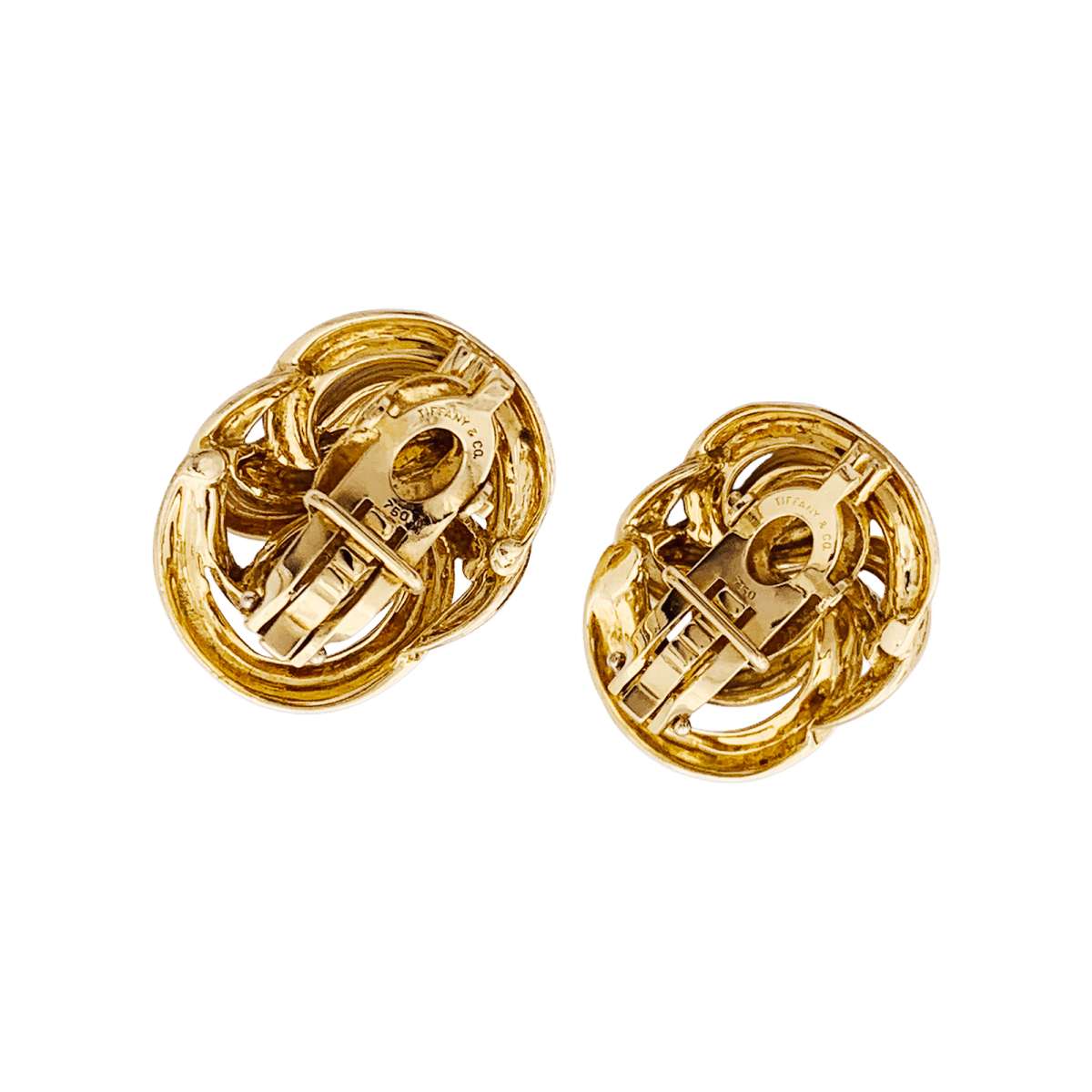 Boucles d'oreilles TIFFANY & CO, or jaune. - Maison Eloe