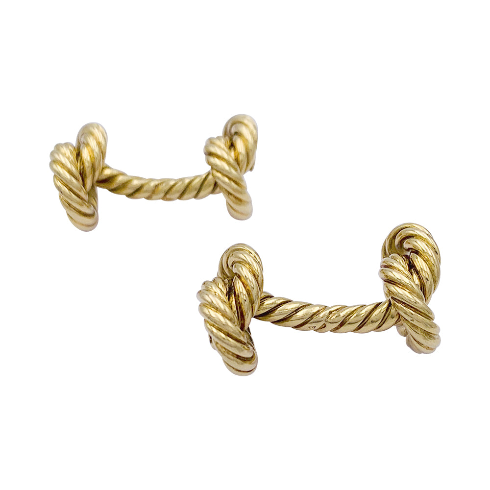 Hermès "Knots" cufflinks.