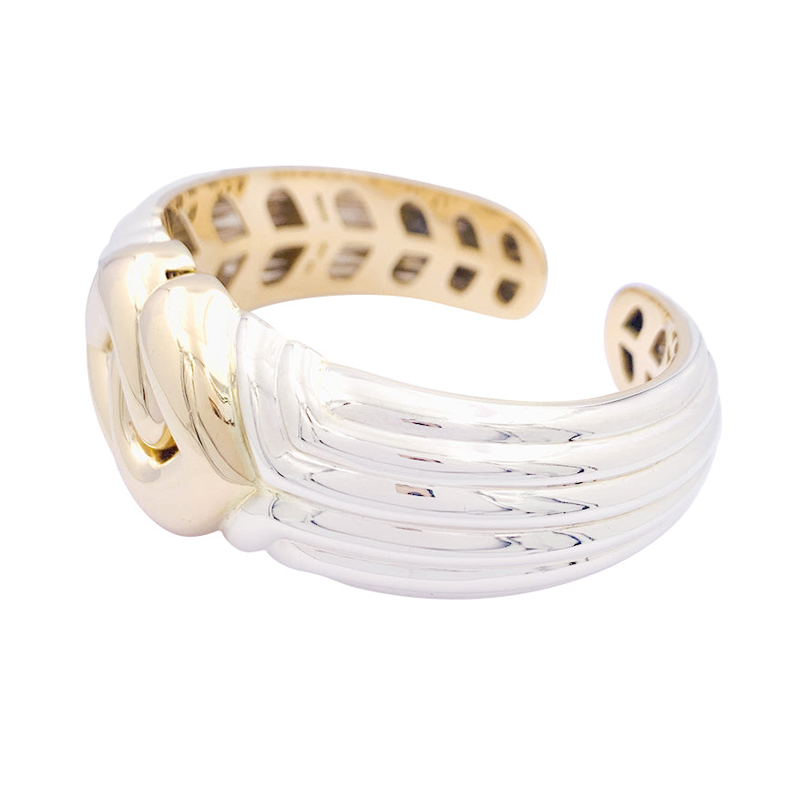 Bulgari bracelet, "Doppio Cuore", two golds.