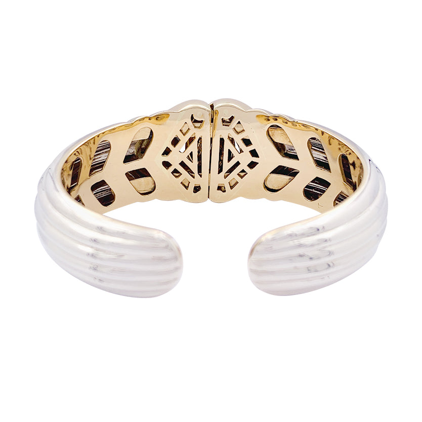Bulgari bracelet, "Doppio Cuore", two golds.