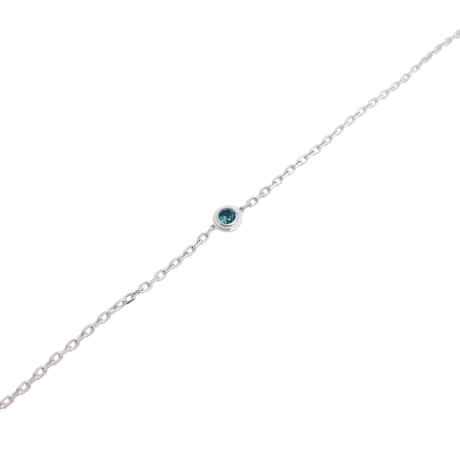 Cartier "Cartier d'Amour" bracelet in white gold and green sapphire.