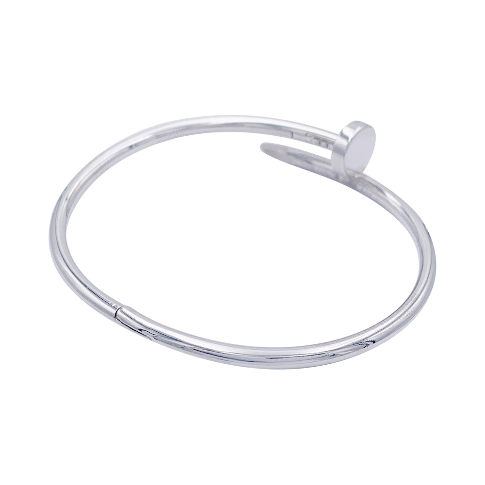 Cartier bracelet, "Just a nail", white gold.