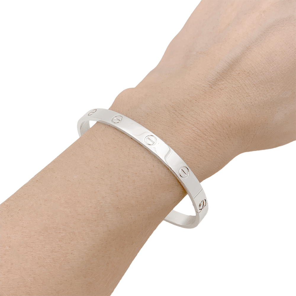 Bracelet Cartier "Love" or blanc. - Maison Eloe