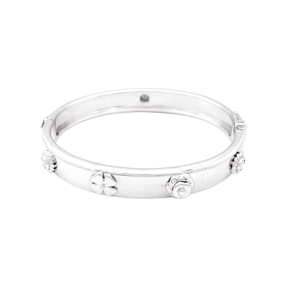 Bracelet Chanel "Trois Symboles" or blanc, diamants. - Maison Eloe