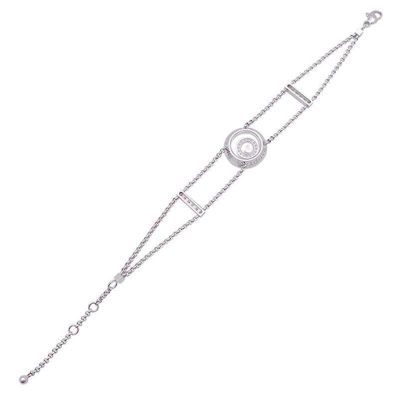 Chopard “Happy Spirit” bracelet in white gold, diamonds.