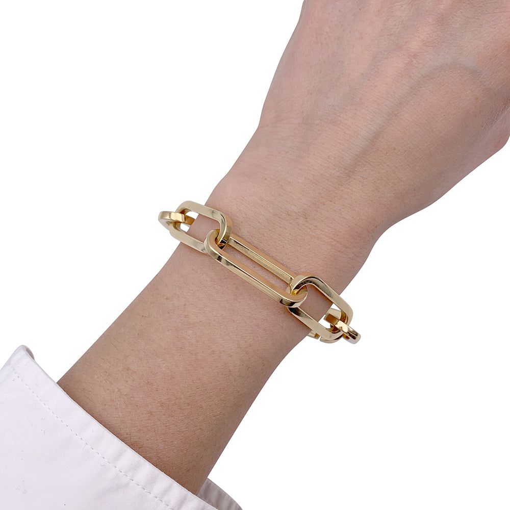 Dinh Van bracelet, "Maillon", yellow gold.