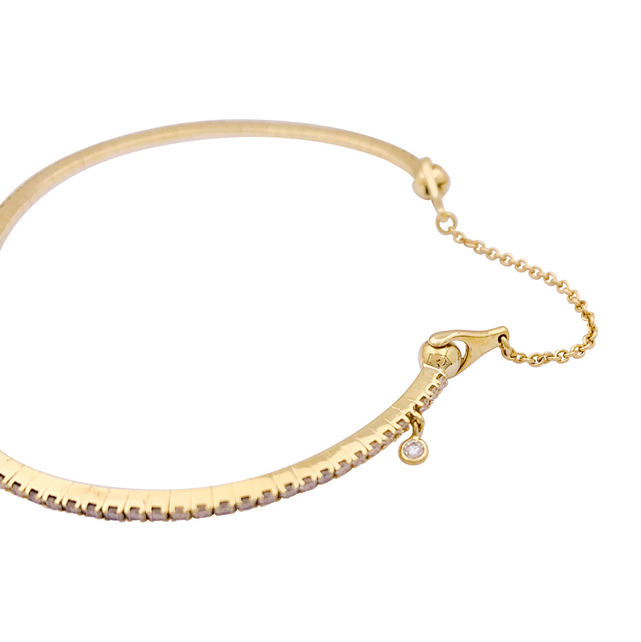 Messika bracelet, "Glam'Azone", yellow gold and diamonds.