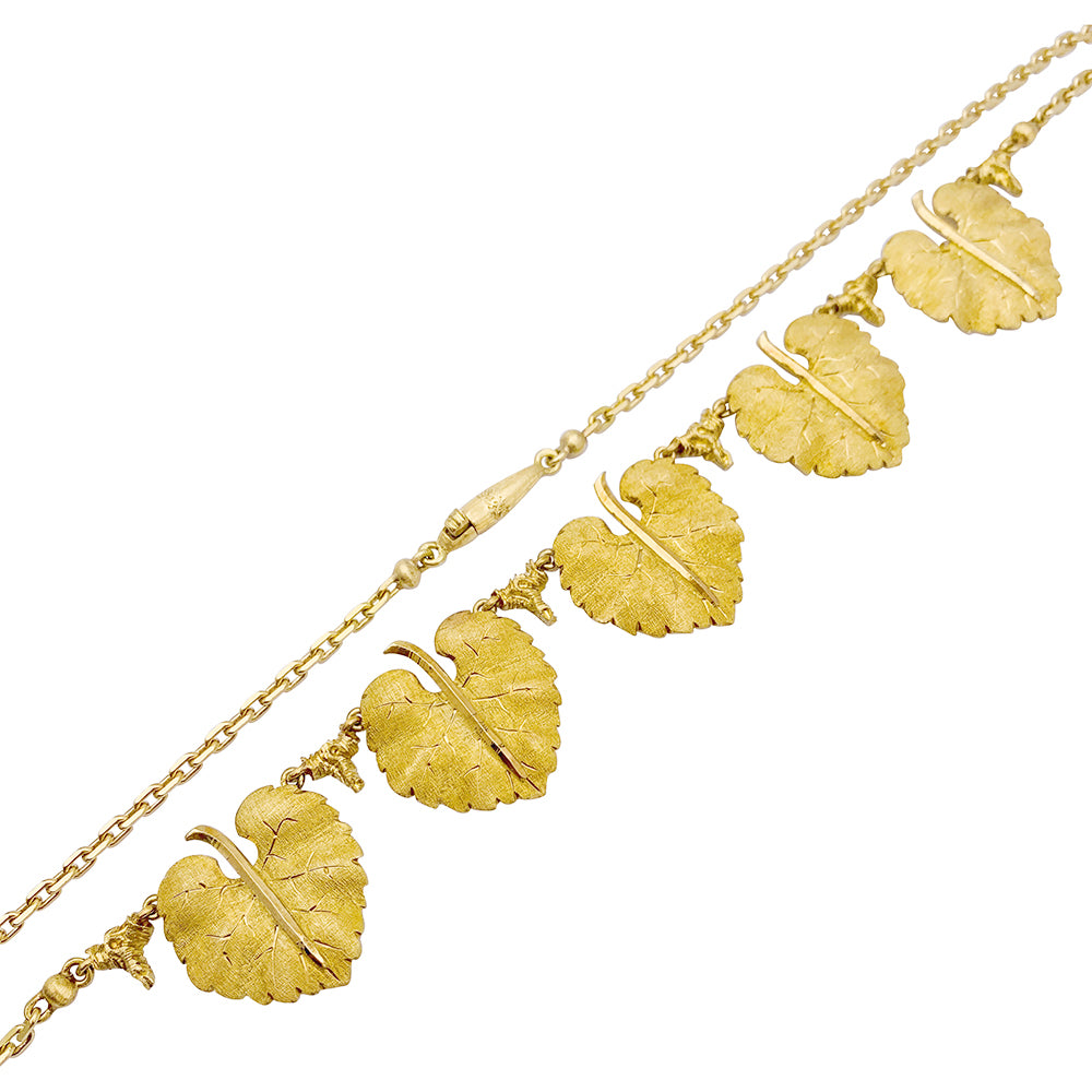 Buccellati necklace, “Leaves”, yellow gold.
