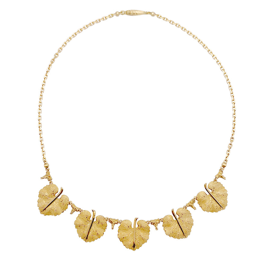 Buccellati necklace, “Leaves”, yellow gold.