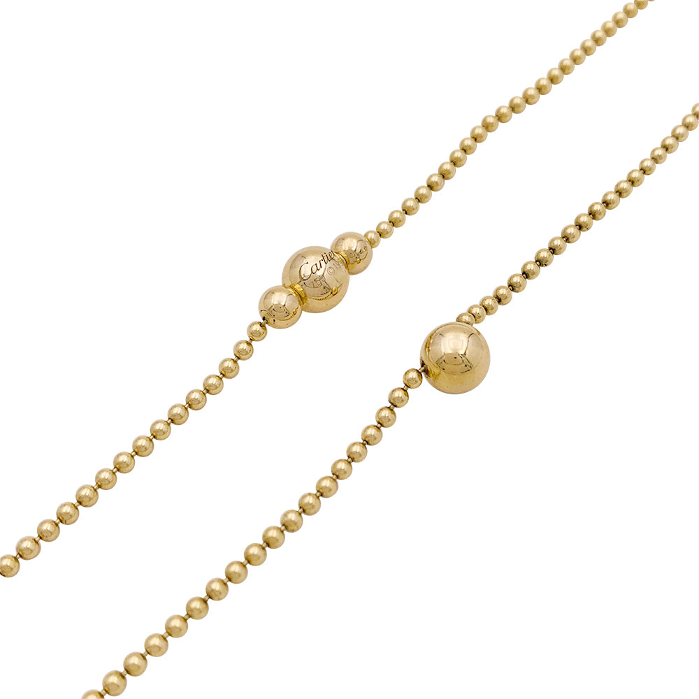Cartier necklace, "Draperie", yellow gold, diamond.