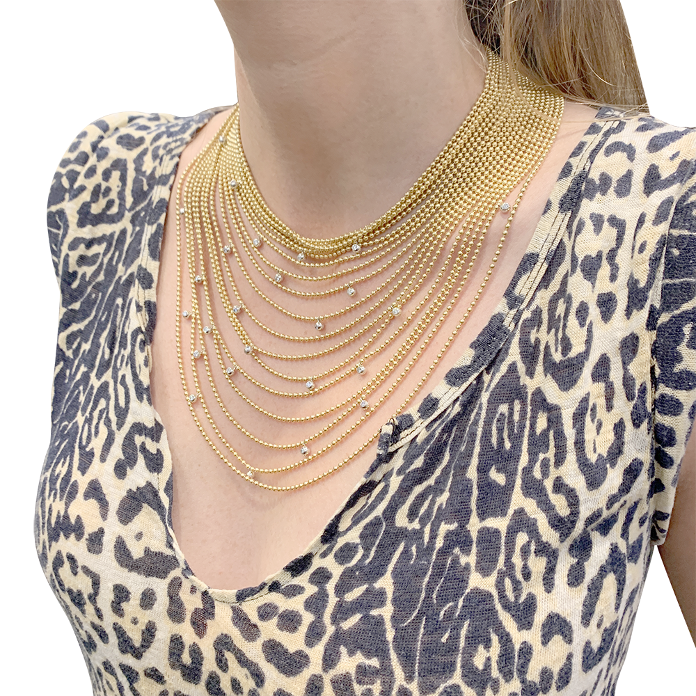 Cartier necklace, "Draperie de Décolleté", yellow gold, white gold and diamonds.