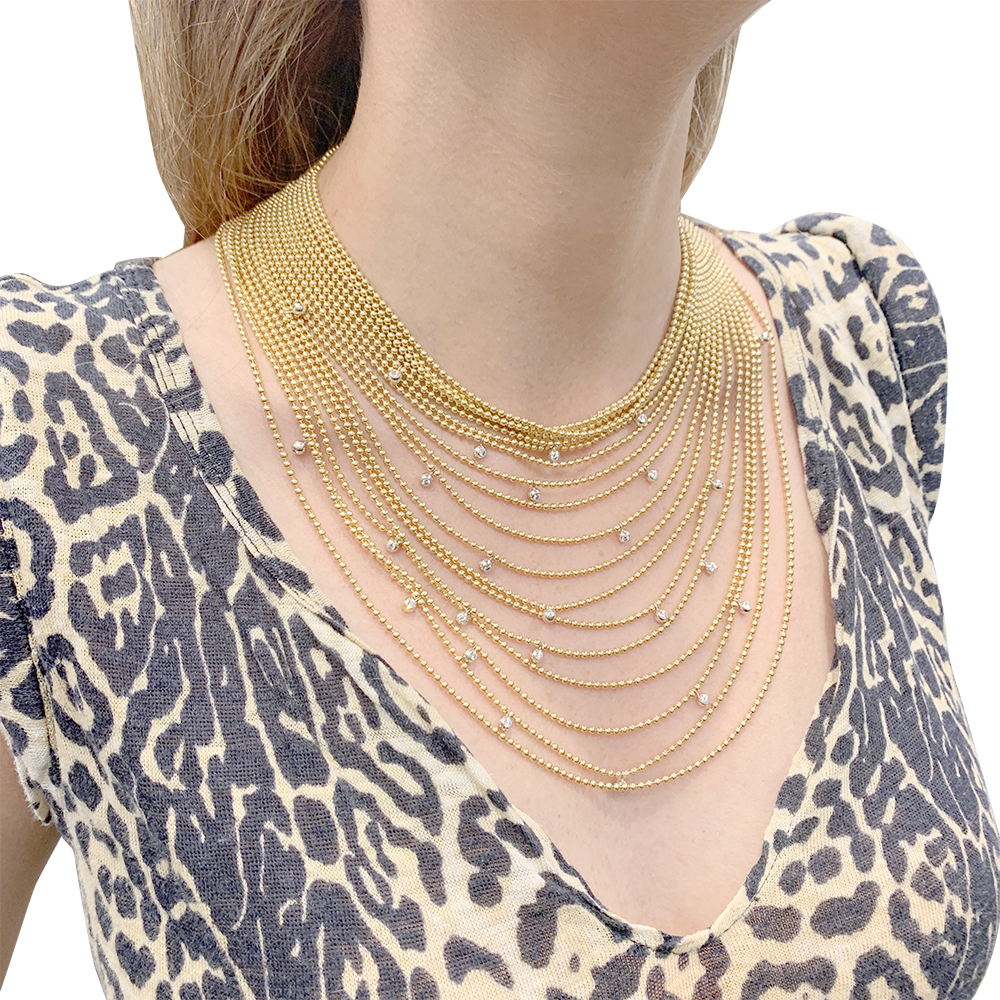 Cartier necklace, "Draperie de Décolleté", yellow gold, white gold and diamonds.