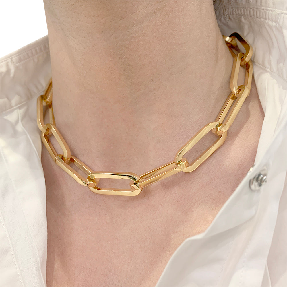 Dinh Van necklace, "Maillon", yellow gold.