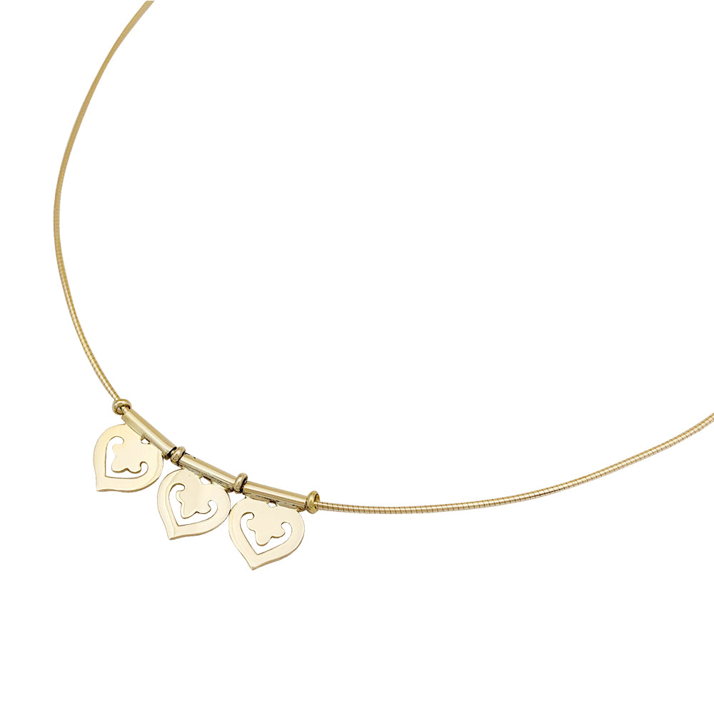 OJPerrin necklace, “Legendary Heart”, yellow gold.