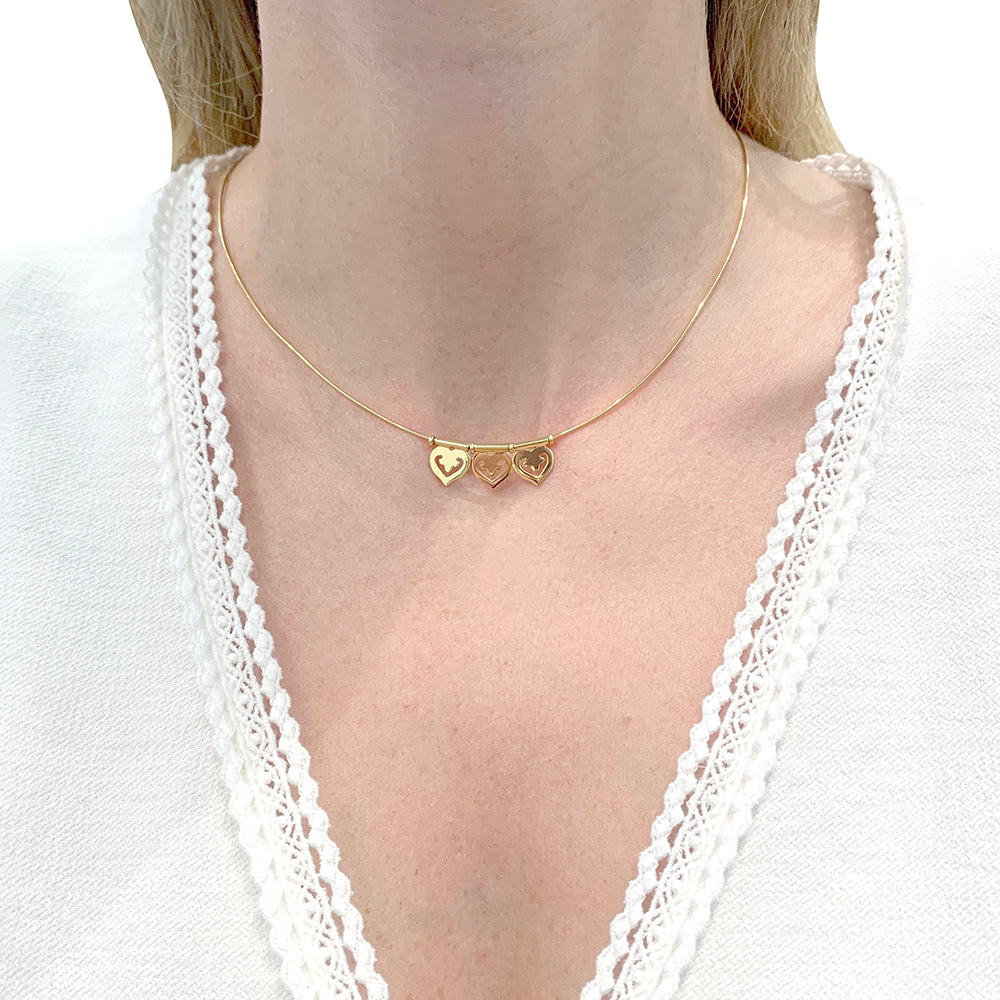 OJPerrin necklace, “Legendary Heart”, yellow gold.