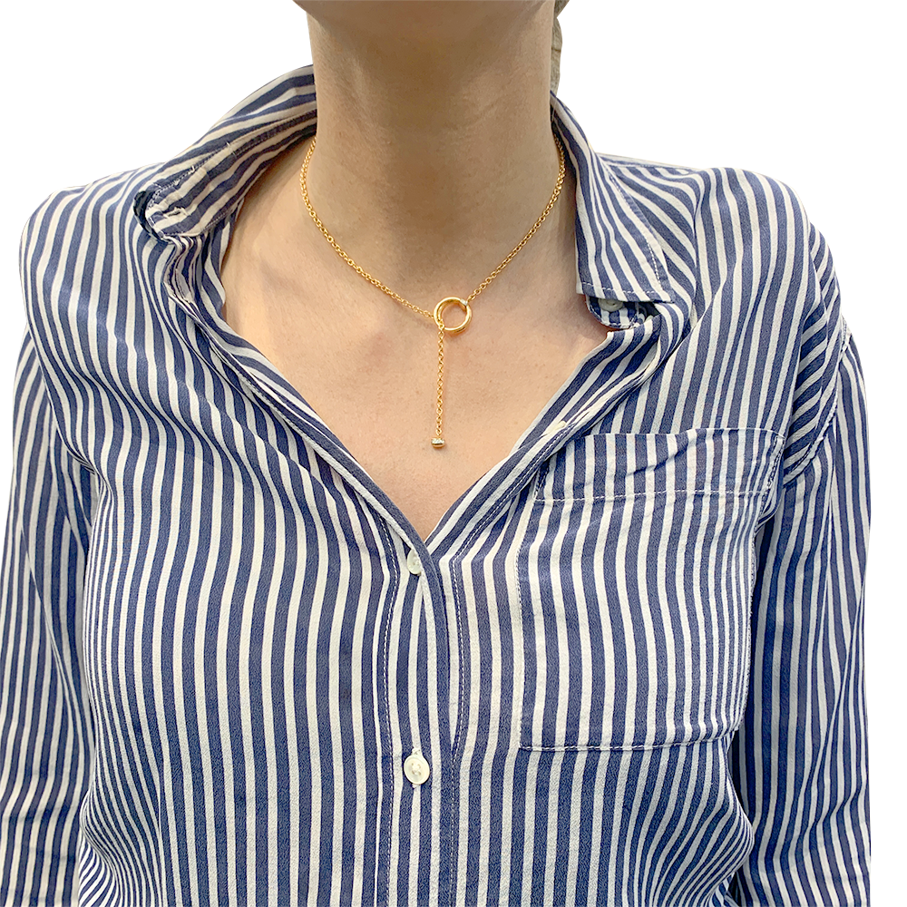 Pomellato necklace, "Together", pink gold, diamonds.