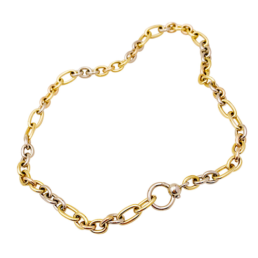 Vintage Pomellato necklace, three golds.