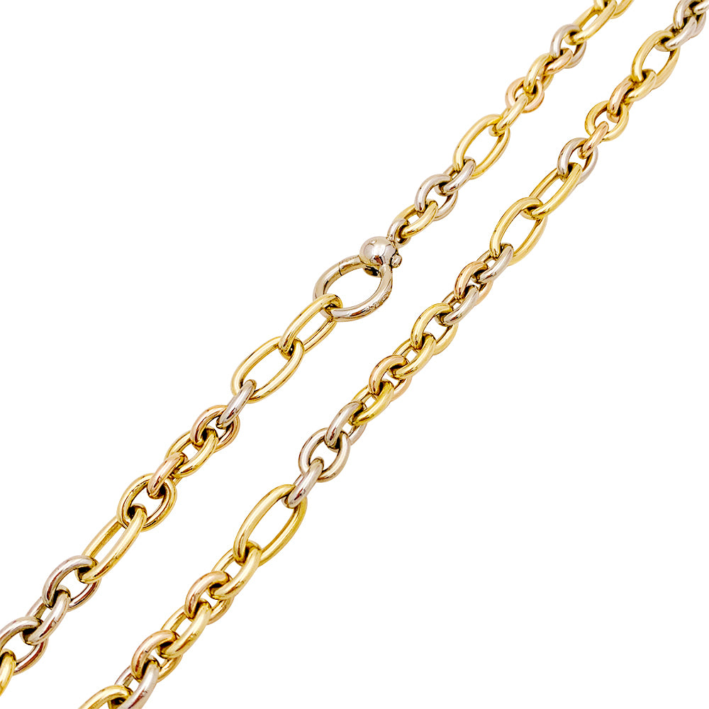 Vintage Pomellato necklace, three golds.