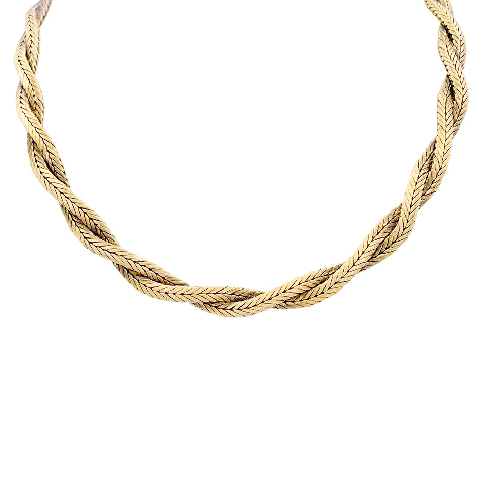 Vintage Mellerio necklace called Meller, yellow gold.