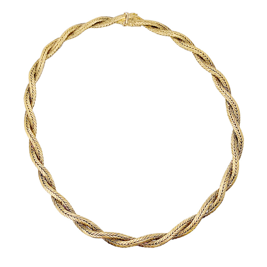 Vintage Mellerio necklace called Meller, yellow gold.