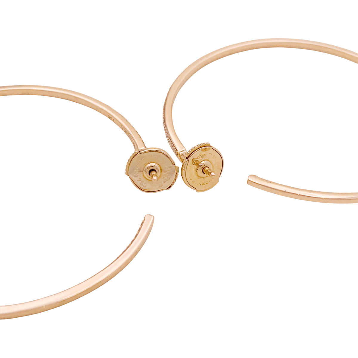 Créoles Messika "New Gatsby" or rose, diamants. - Maison Eloe