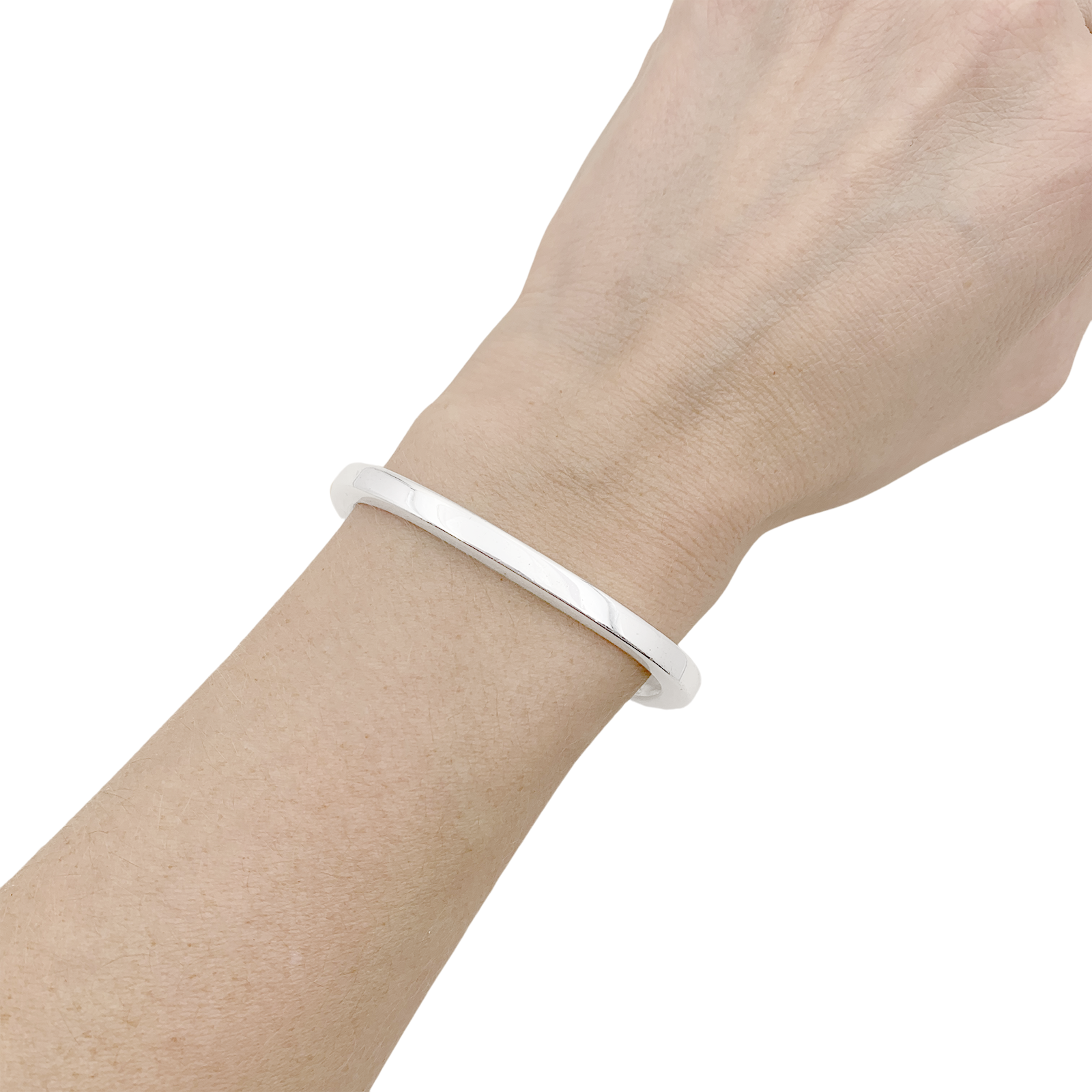 Dinh Van “Seventies” vintage silver bangle.