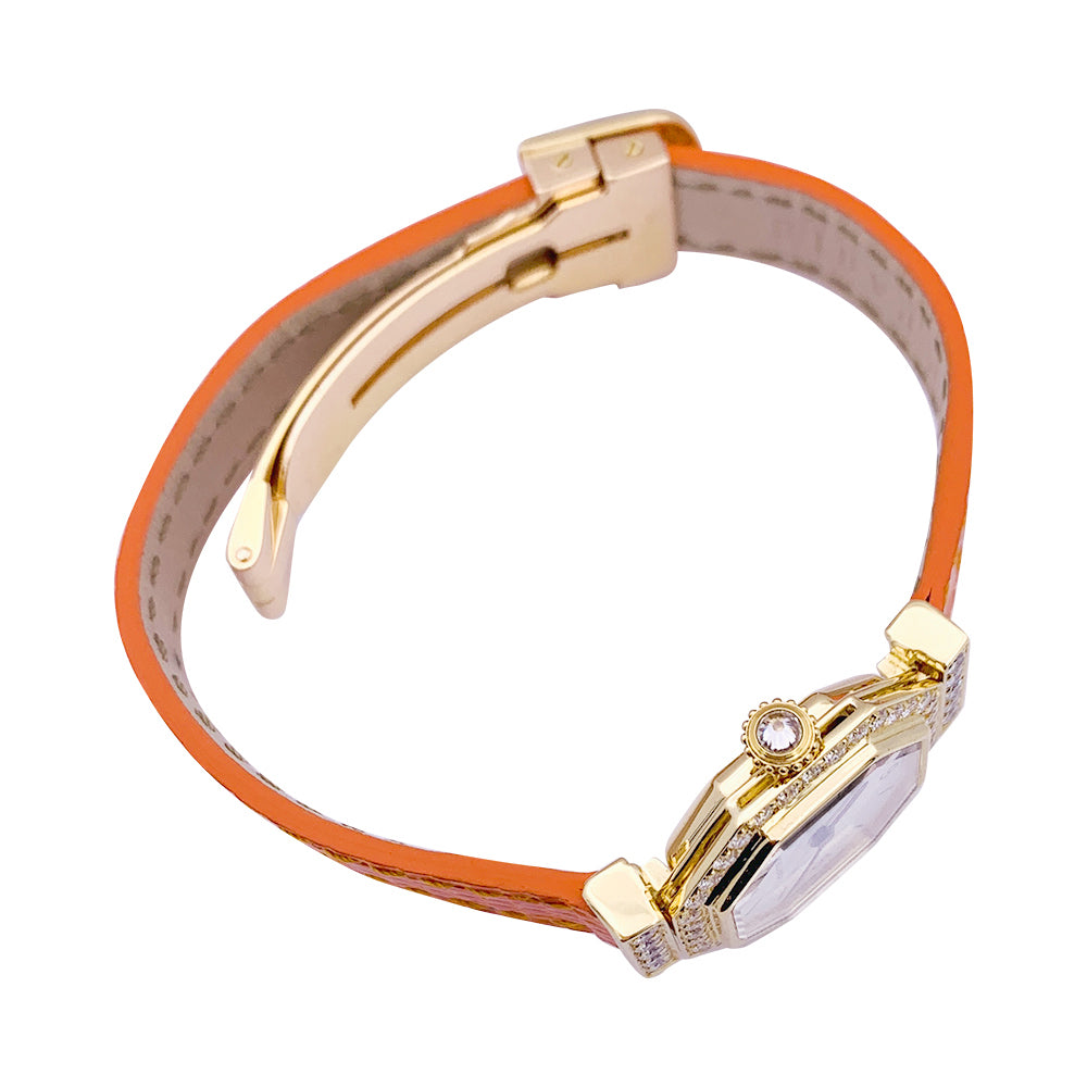 Cartier watch, "Andine", yellow gold, diamonds.