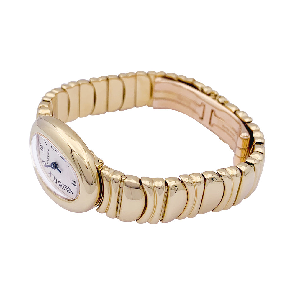 Cartier watch, "Mini Baignoire", yellow gold.