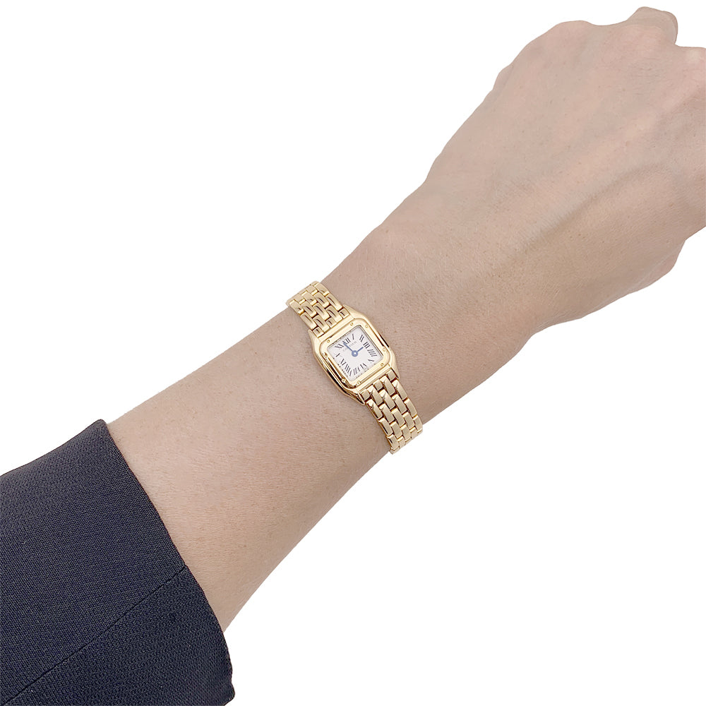 Cartier watch, "Panther", yellow gold.