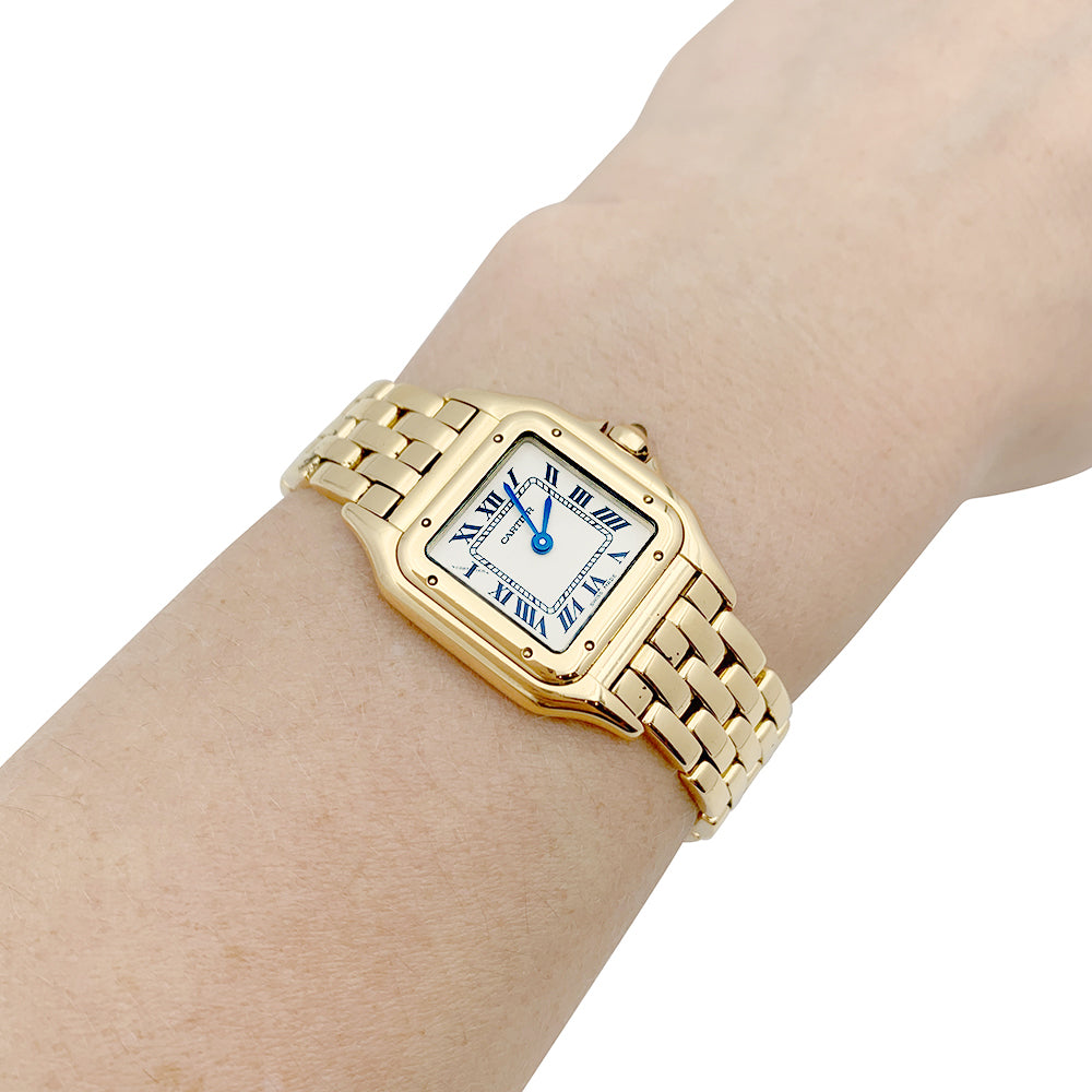 Cartier watch, "Panther", yellow gold.