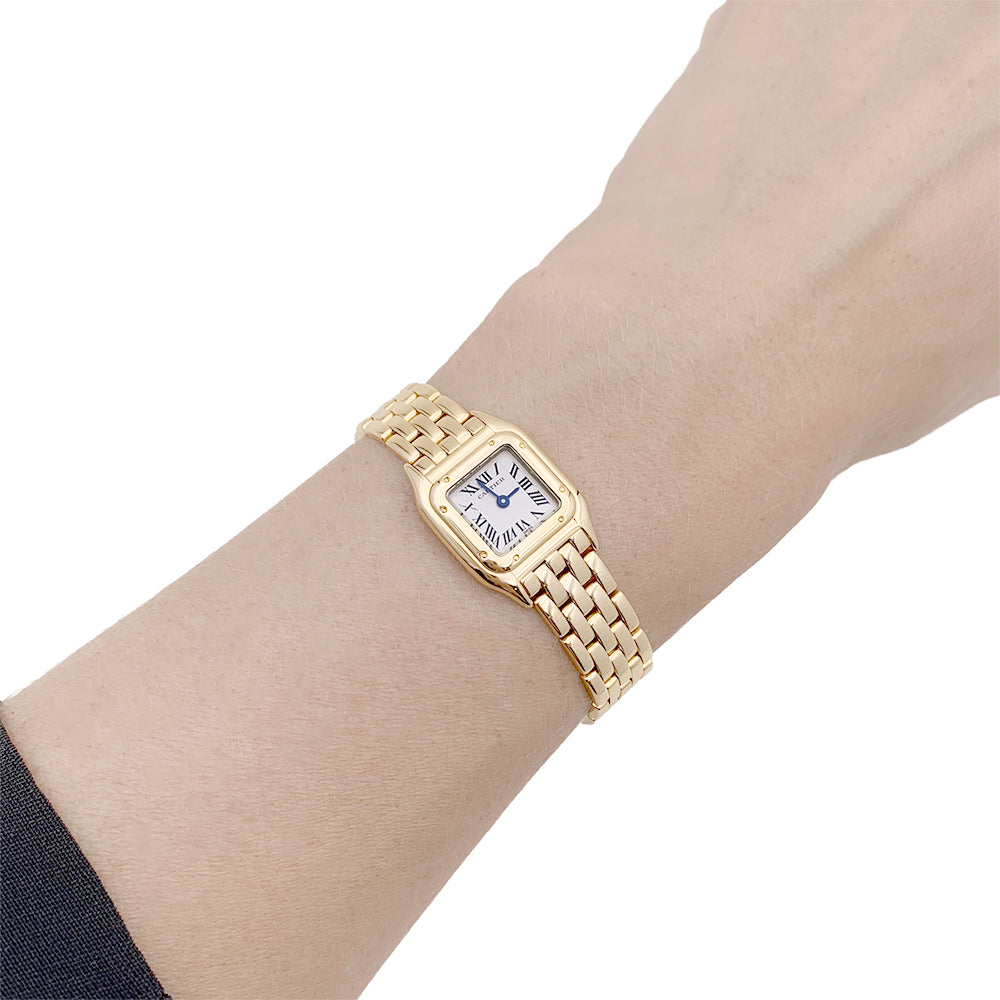 Cartier watch, "Panther", yellow gold.