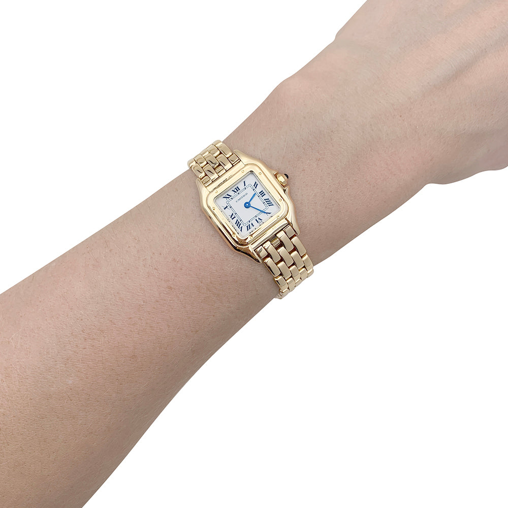 Cartier watch, "Panther", yellow gold.